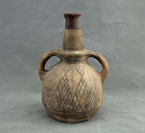 Antique North African Islamic Moroccan Berber Pottery Amphora Vessel