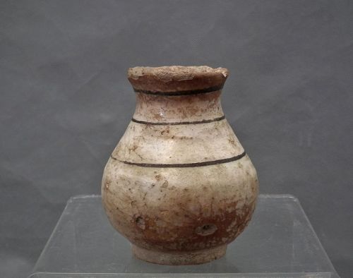 Antique Medieval 12th century A.D. Ayyubid Islamic Ceramic Raqqa Jar