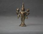 Antique Indian Figurine Amulet Hindu Deity Vishnu