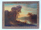 Hudson River School Oil painting by Thurston