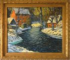 American Impressionist Oil Painting by Edward Redfield