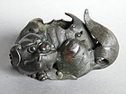 16/17 Century Ming Dynasty Chinese Bronze Lion Censer **SOLD**