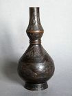 12th - 14th Century Chinese Bronze Double Gourd Flower Vase