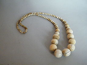 Large Antique Chinese Ivory Necklace