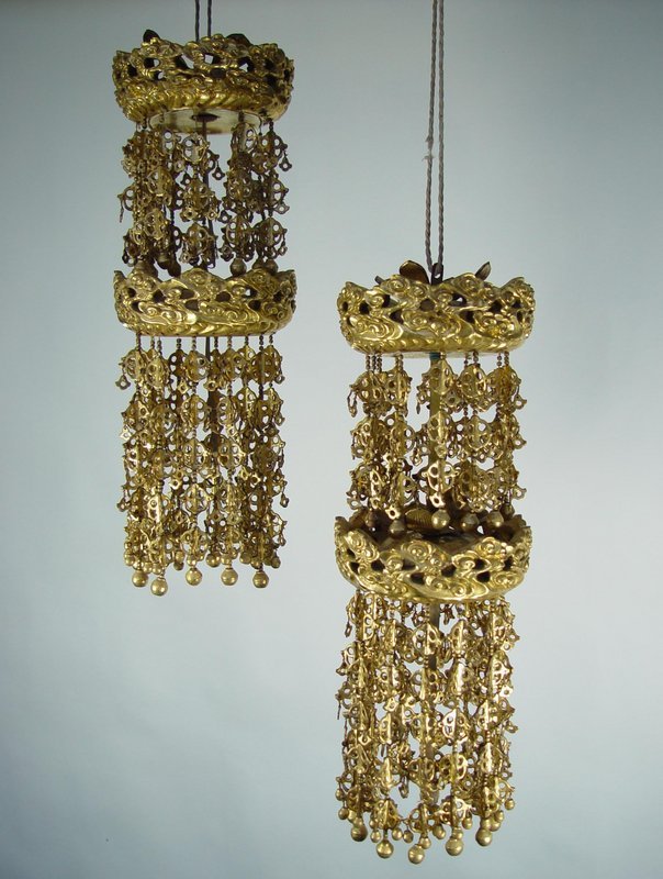 Antique Gold Temple Hanging Ornaments