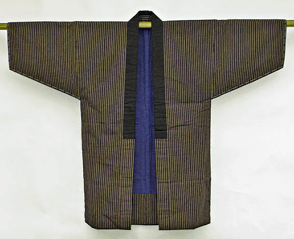 Japanese Cotton Hanten Jacket - Stripes and Lined