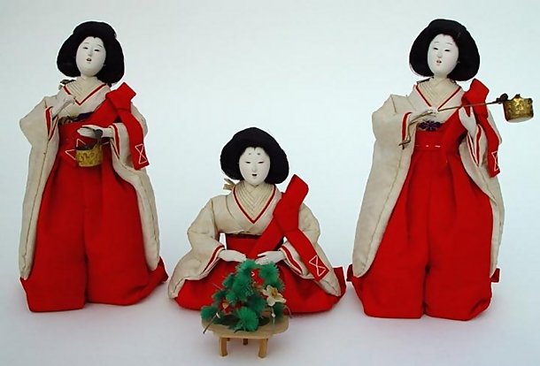 Japanese Three Jokan, Ladies in Waiting Doll