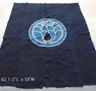 Old Japanese Aizome Futon Comforter with Family Crest