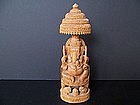 A Superbly Carved Sandalwood Ganesh from Jasailmer