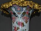 Chinese porcelain vase mounted with gilded bronze