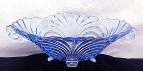 Cambridge Caprice Moonlight Blue Glass Oval Bowl