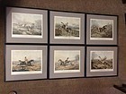 RARE Set/6 HENRY ALKEN FORES'S HUNTING CASUALTIES FOX HUNTING PRINTS