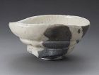 A Bizen Tea Bowl with White Glaze by Ishii Takahiro (b.1977)