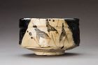 A Black Oribe Tea Bowl by LNT Kato Takuo (1917 - 2005)