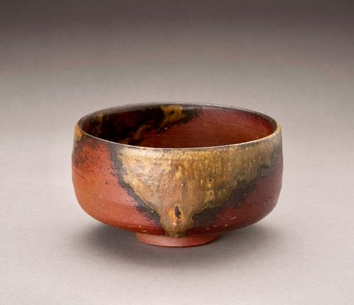 A Classic Bizen Tea Bowl by Konishi Tōko II