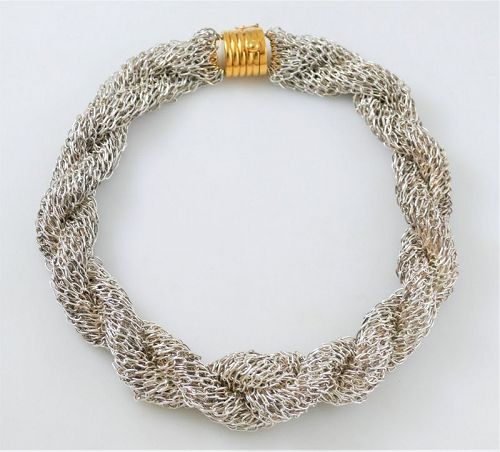 ONE Of A KIND Tane Mexico Sterling Silver CHAIN MAIL Necklace