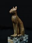 Egyptian Bronze Figure of a Cat, 26th-30th Dynasty, 664-332 BC