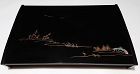 Very Attractive Roiro Lacquer Table by Kamisaka Yukichi Dsn by Sekka
