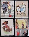 Norman Rockwell Lithograph Collection No.2 Set of 4 pcs