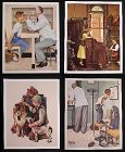 Norman Rockwell Lithograph Collection No.4, Set of 4 pcs