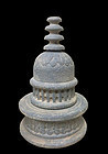 A fine Gandharan grey schist stupa, 2nd / 3rd Century