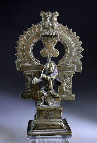 Rare South Indian Hindu bronze figure or Shine, 18th. century