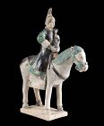 Chinese Ming Dynasty pottery female rider / Musician!
