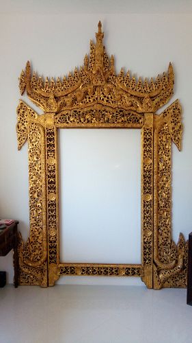Gilded Palace Throne/Woodcarving, Burma, 19th Century
