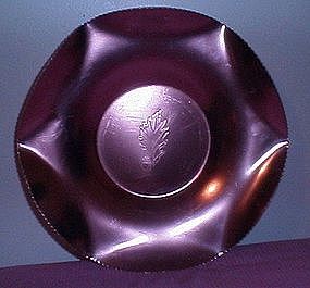 Copper color aluminum bowl