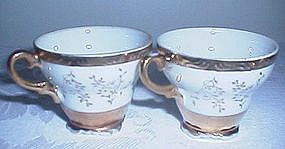 Gold Trimmed Miniature Teacups