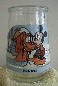 Welches Mickey and Pluto Jelly Jar
