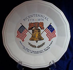 Homer Laughlin Bicentennial Liberty Bell Plate