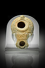 Roman Samaitan pottery oil lamp, 3rd Century AD