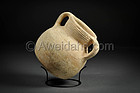 Ancient Biblical Iron Age pottery jar, 1000 BC