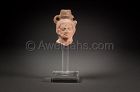 Ancient Greco- Roman terracotta head, 100 BC/AD