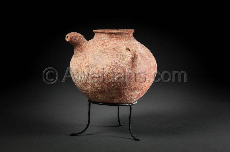 ANCIENT BIBLICAL EARLY BRONZE AGE SPOUTED VESSEL, 3000 BC