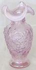 Fenton Irridized Pink Opalescent Vase