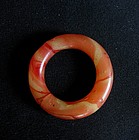 Chinese Marbled Glass Ring