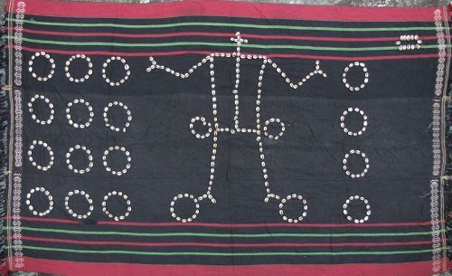 Naga Blanket with Cowrie Shells
