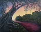 Signed Mimi Dee American Original Landscape Painting Ruby Road