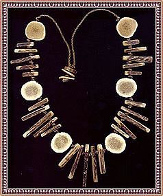Antique Horn Bone Bib Necklace Native American Chief?