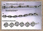 Vintage Sterling Silver Bracelet Trio Felch Co Acorn