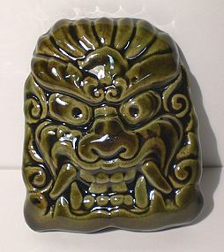 Medieval Green Temple Oni Object