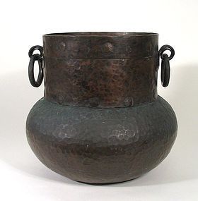 Antique Hand Hammered Spanish Colonial Copper Pot