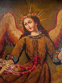 Cuzco Painting, Arcangel San Rafael (Archangel Saint Raphael)
