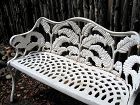 Early Cast Iron Fern Pattern Garden Bench