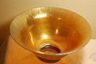 Steuben Aurene glass large signed bowl C:1920