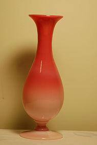 New England glass Peachblow / Peach blow vase C:1890