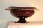 Pairpoint glass large amethyst center bowl C:1920