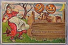 Halloween Postcard Julius Bien, 1910